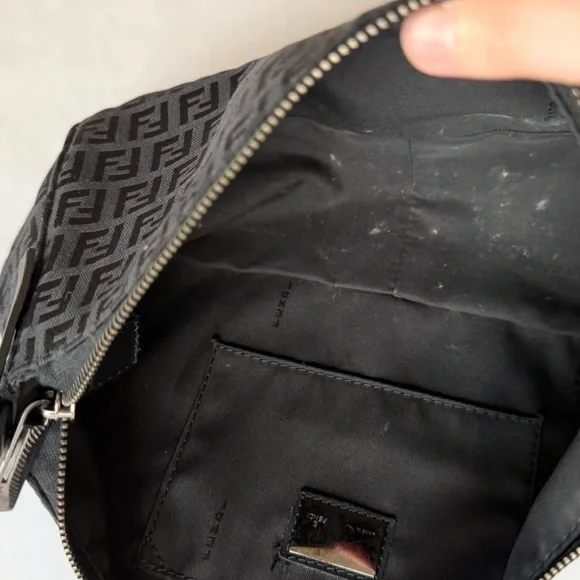 SOLD!!!! Fendi Black Monogram Shoulder Bag - Picture 5 of 5